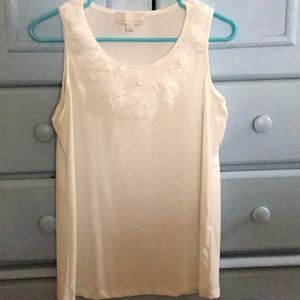 Carolyn Taylor classy white tank